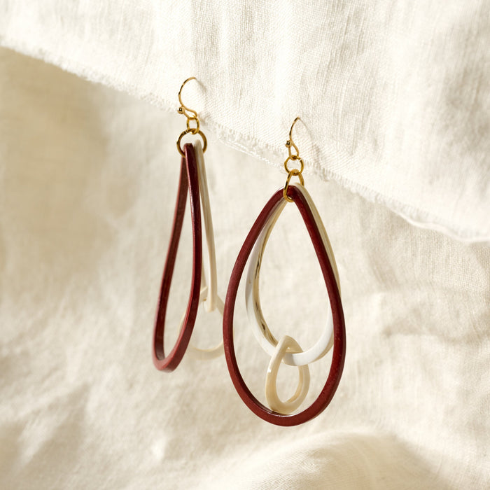 Hien Triple Teardrop Earrings 5