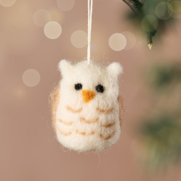Wool Owl Ornament 3
