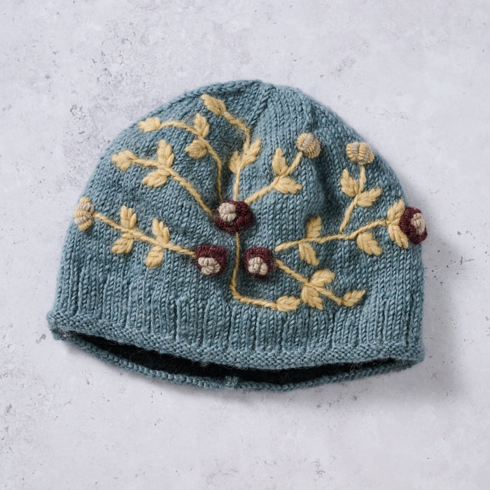 Gentle Flowers Embroidered Hat 1