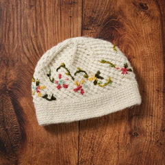 Blissful Flowers Embroidered Hat