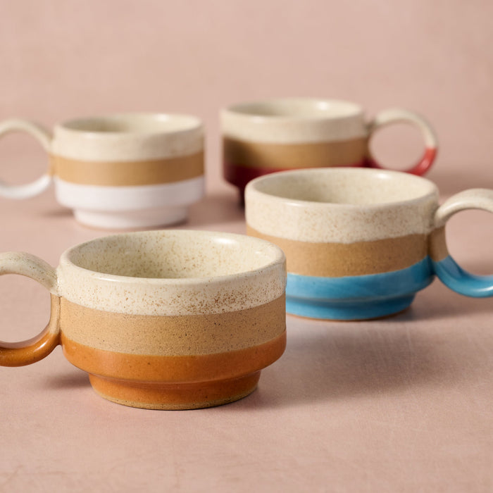 Kaphi II Stacking Espresso Mug - Multi - Set of 4 1