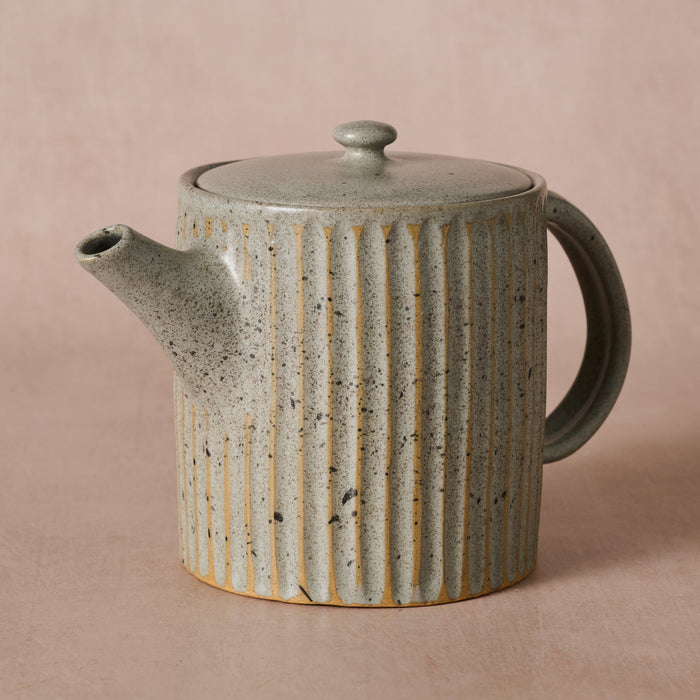 Sundara Fluted Ceramic Teapot 3