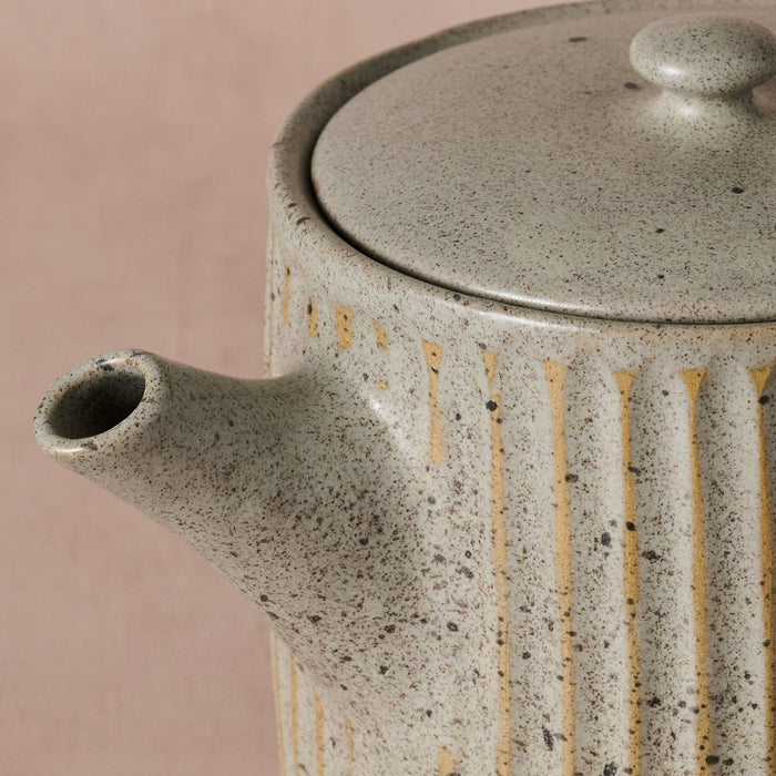 Sundara Fluted Ceramic Teapot 4