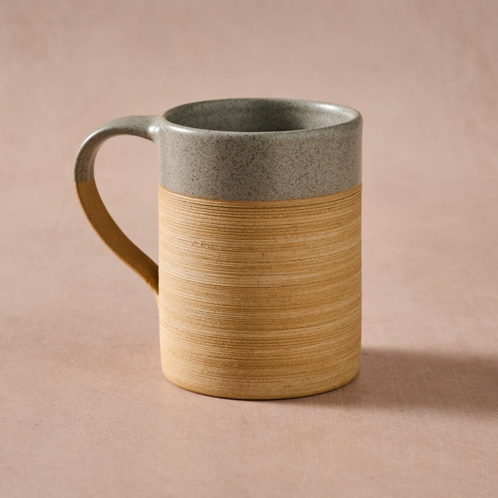 Kaksa Etched Ceramic Mug - Gray 1