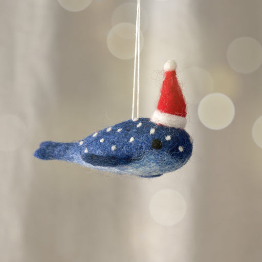 Mobi Blue Whale Ornament