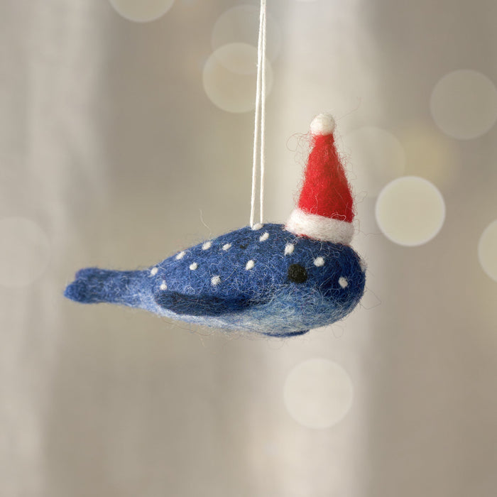 Mobi Blue Whale Ornament 1