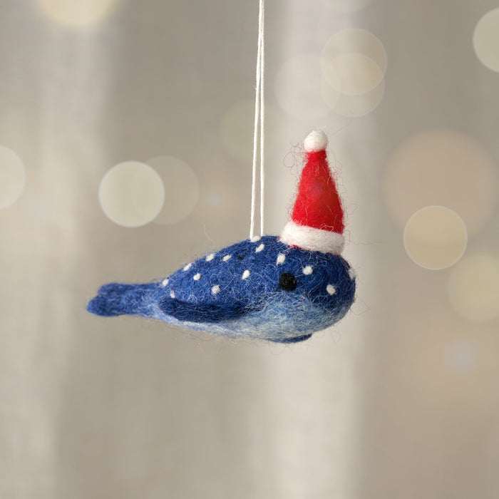 Mobi Blue Whale Ornament 3