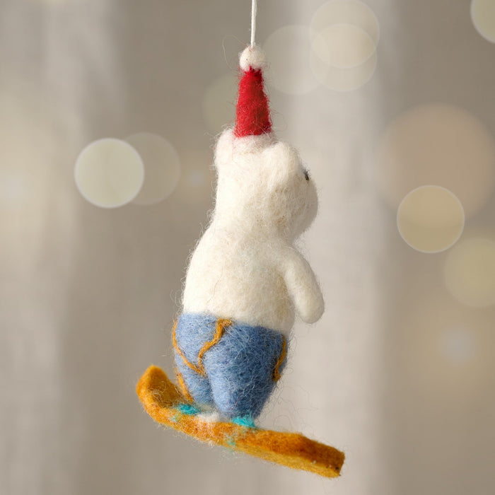 Bonjai Surfing Bear Ornament 3