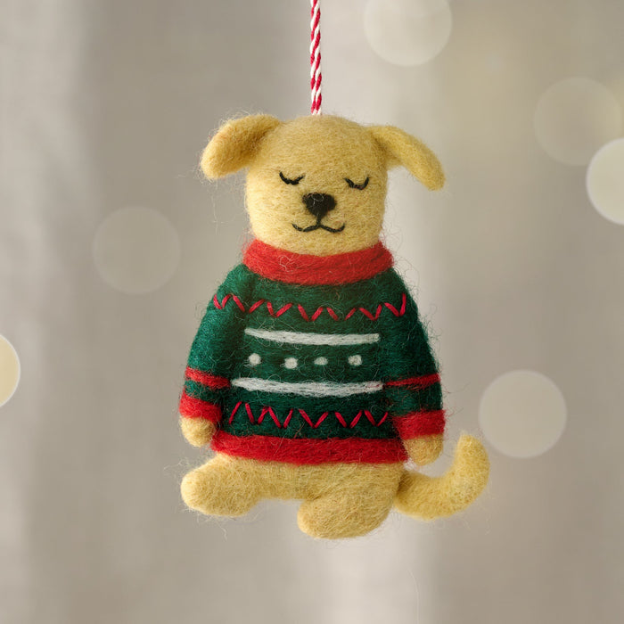 Tyana Ugly Sweater Dog Ornament 1