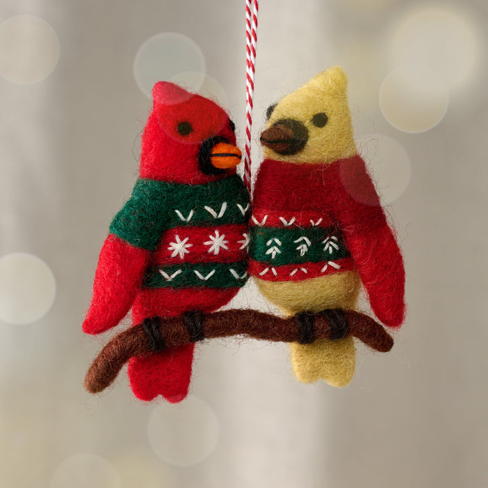 Dui Ugly Sweater Love Birds Ornament 1