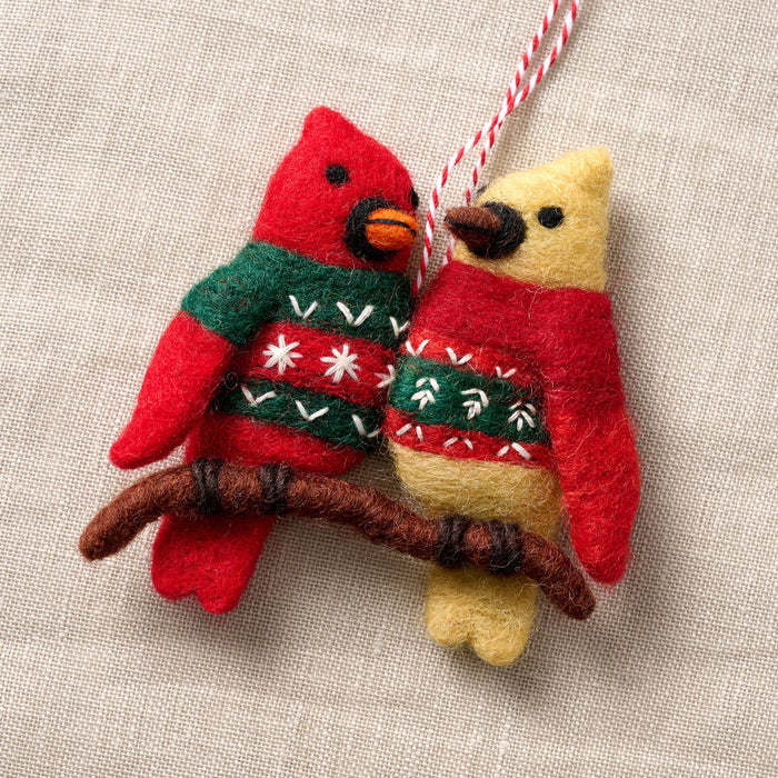 Dui Ugly Sweater Love Birds Ornament 2