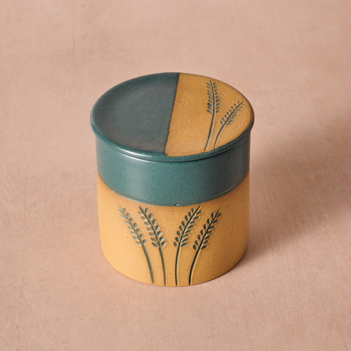 Mato Wheat Stalk Butter Crock 3