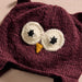 Bina Eggplant Owl Beanie - Kids thumbnail 3