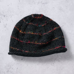 Striped Recycled Wool Knit Hat