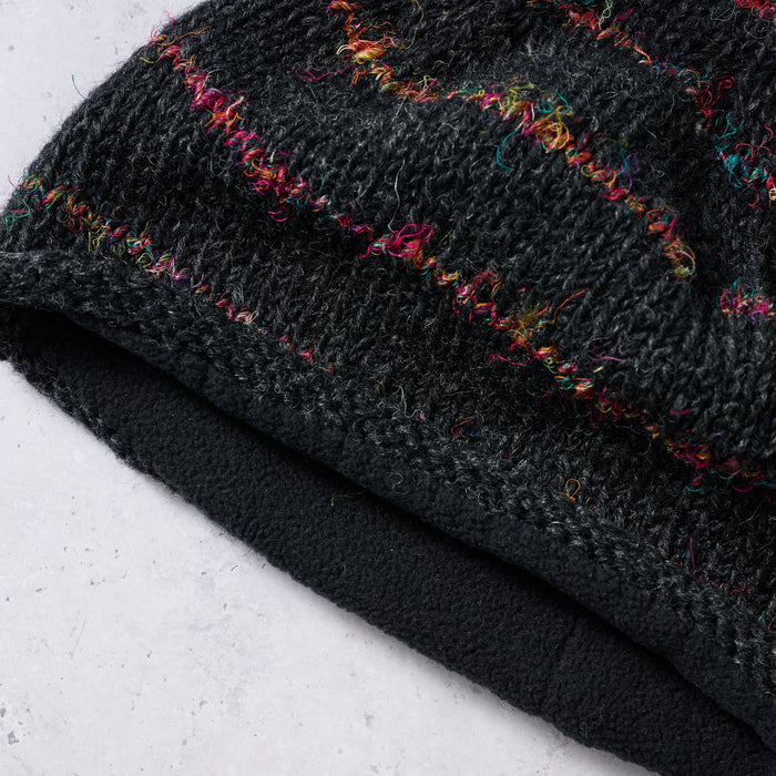 Striped Recycled Wool Knit Hat 3