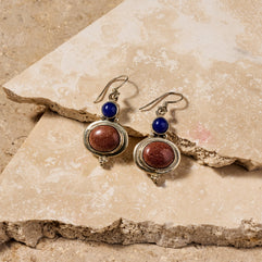 Styacka Mixed Stone Dangle Earrings