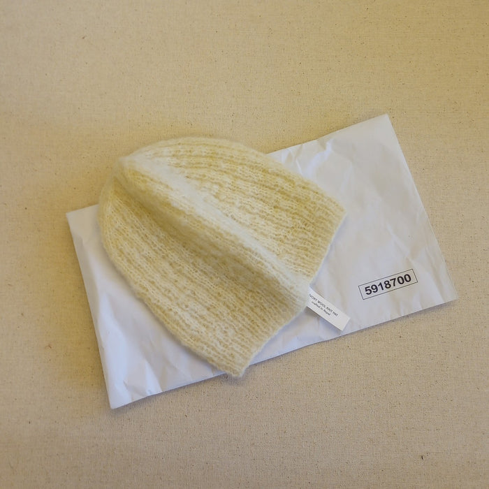 Ivory Wool Knit Hat 6