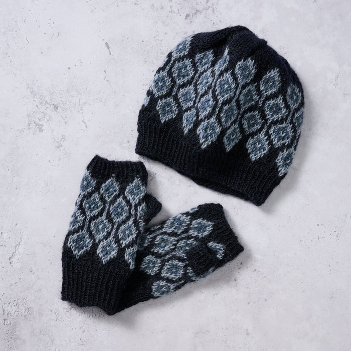 Winter Night Wool Wrist Warmers 5