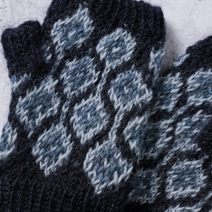 Winter Night Wool Wrist Warmers 4