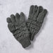 Gray Knobby Wool Gloves thumbnail 3