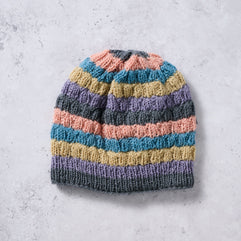 Pastel Stripes Wool Hat