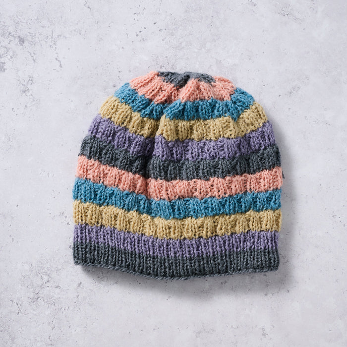 Pastel Stripes Wool Hat 1