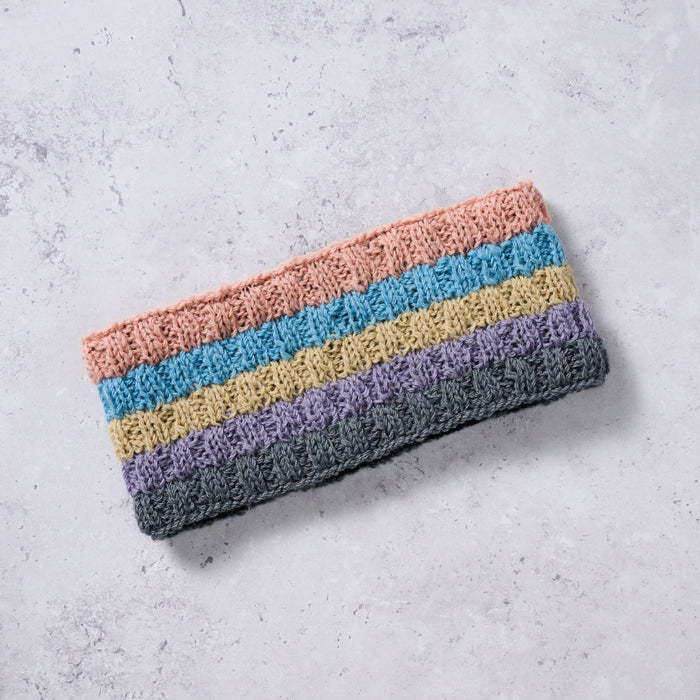 Pastel Stripes Wool Headband 2