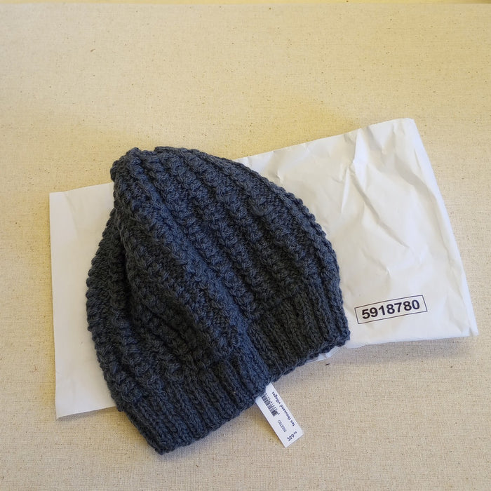 Winter Sky Ribbed Wool Hat 4