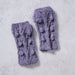 Purple Cable Knit Wrist Warmers thumbnail 2