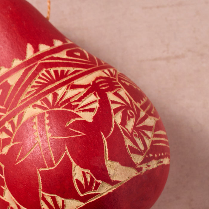 Nativity Gourd Ornament 4