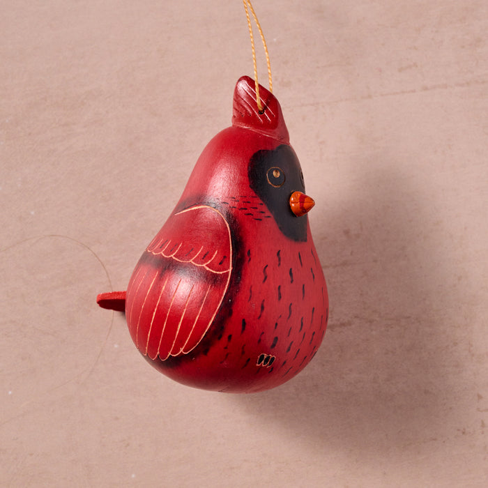 Cardinal Gourd Ornament 4