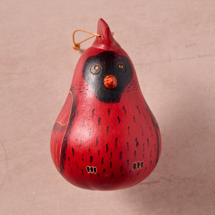 Cardinal Gourd Ornament 5