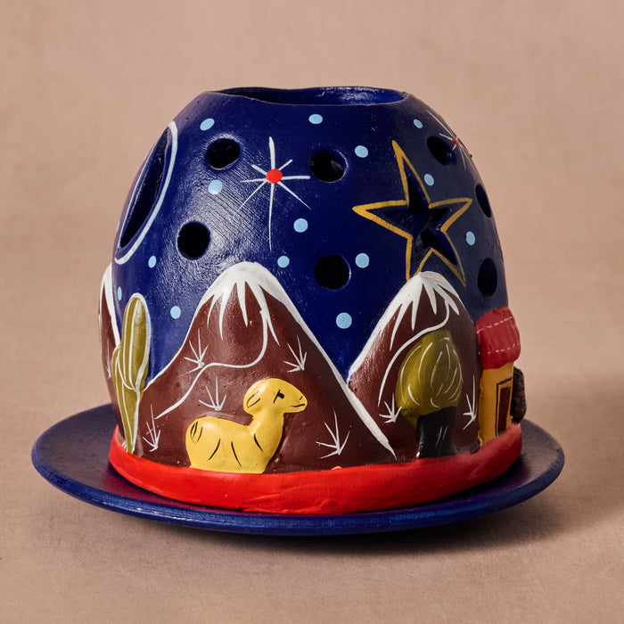 Mountain Tea Light Nativity 3