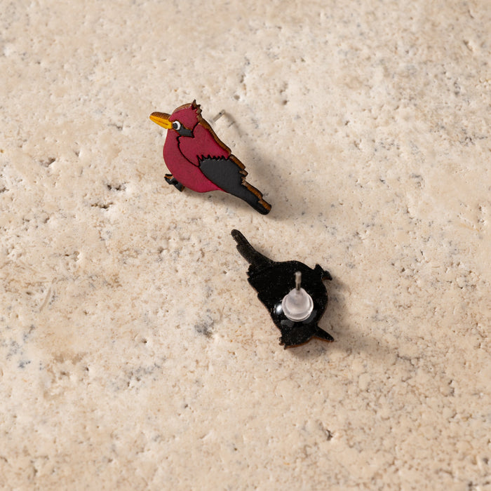 Carmesi Cardinal Gourd Earrings 3