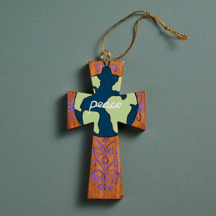 Peace On Earth Cross Ornament - Collectible 2024 4