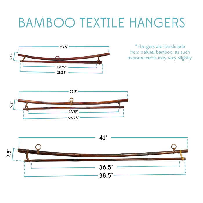 Bamboo Textile Hanger- up to 36'' 3