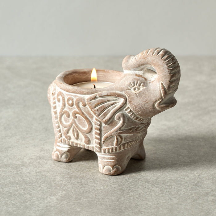 Terracotta Elephant Candleholder 3