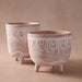 Jibana Etched Terracotta Planter - 7.5"D thumbnail 3