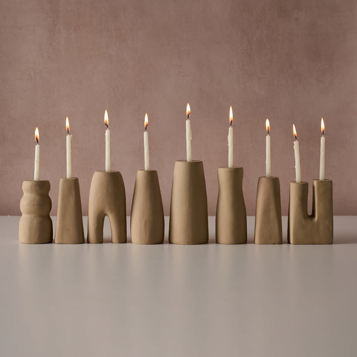 Prakasa Modern Terracotta Menorah 1