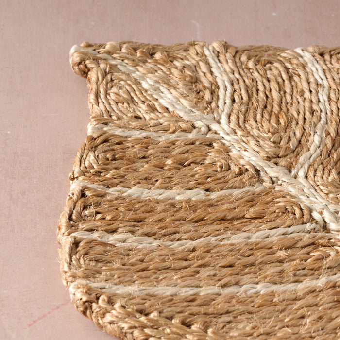 Sarat Jute Leaf Coaster Cutlery Placemat 3