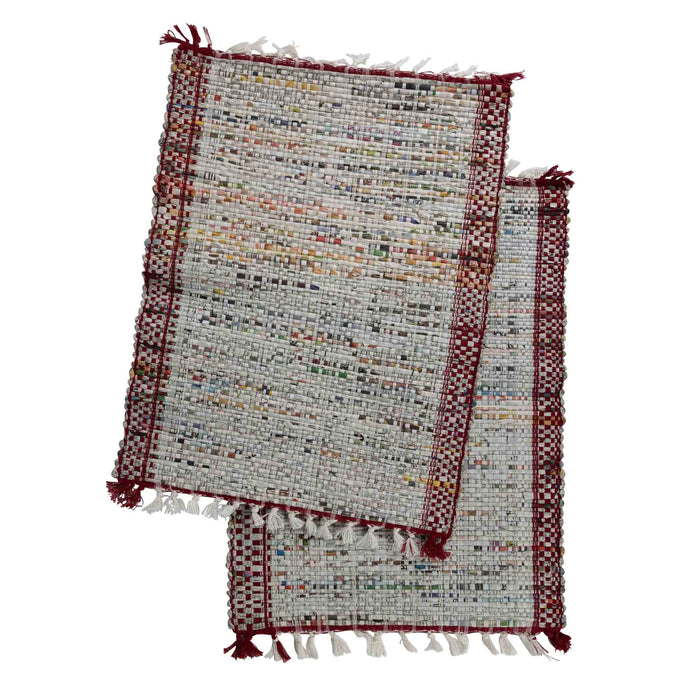 Eco News Woven Placemats - Set of 2 1
