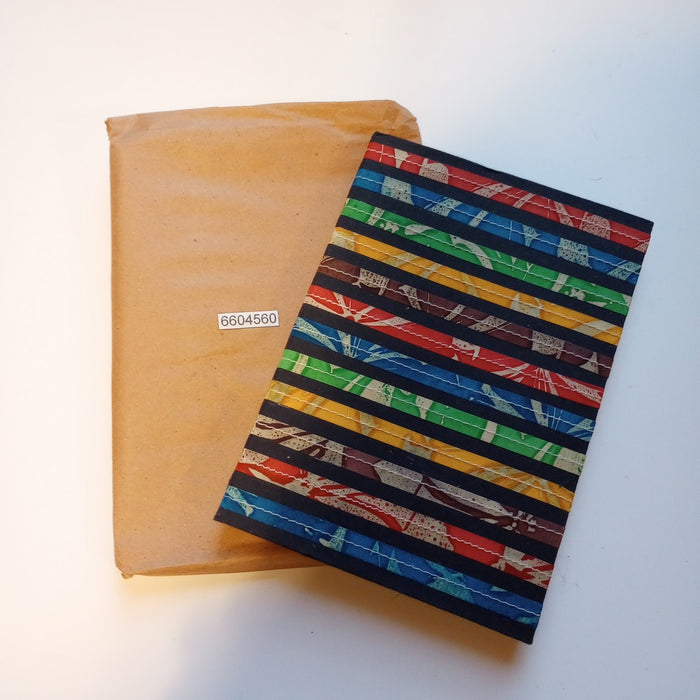 Bright Striped Batik Journal 4