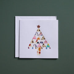 Tree of Triangles Christmas Card