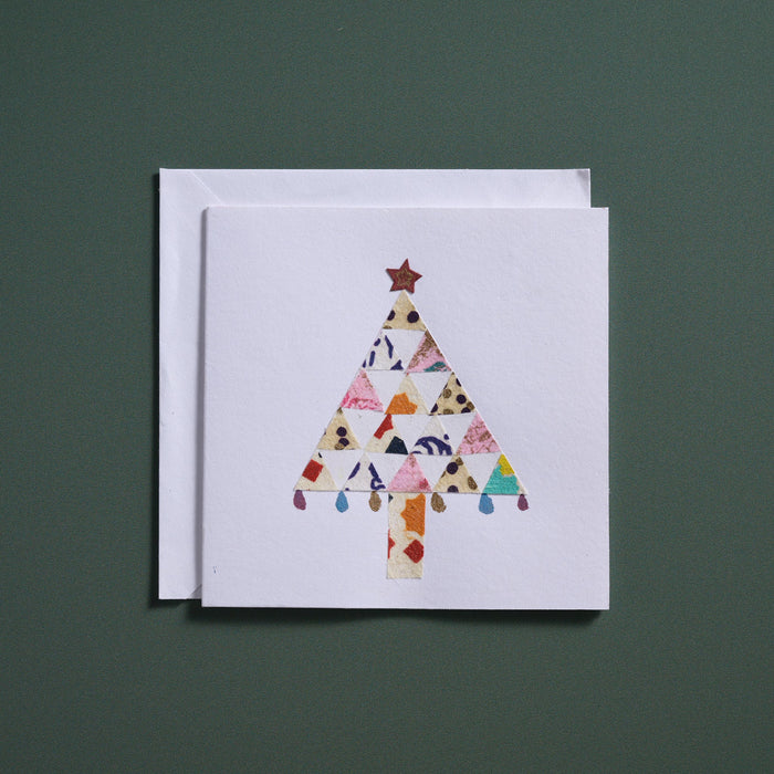 Tree of Triangles Christmas Card 1