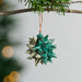 Supernova Folded Ball Ornament - Green thumbnail 1