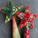 Upcycled Assorted Sari Star Tree Topper thumbnail 2