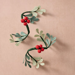 Ullasa Holly SIlk Paper Napkin Rings - Set of 2