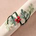 Ullasa Holly SIlk Paper Napkin Rings - Set of 2 thumbnail 3