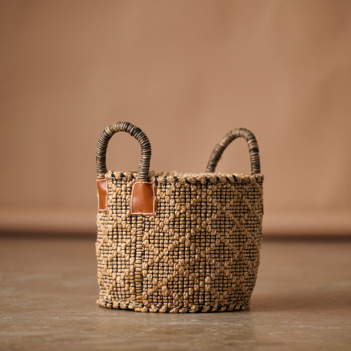 Bahana Handled Jute Basket 10" 1