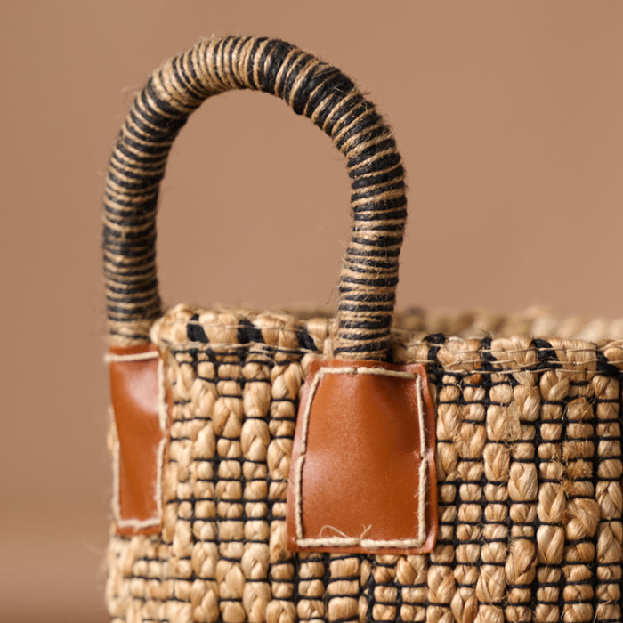 Bahana Handled Jute Basket 10" 4